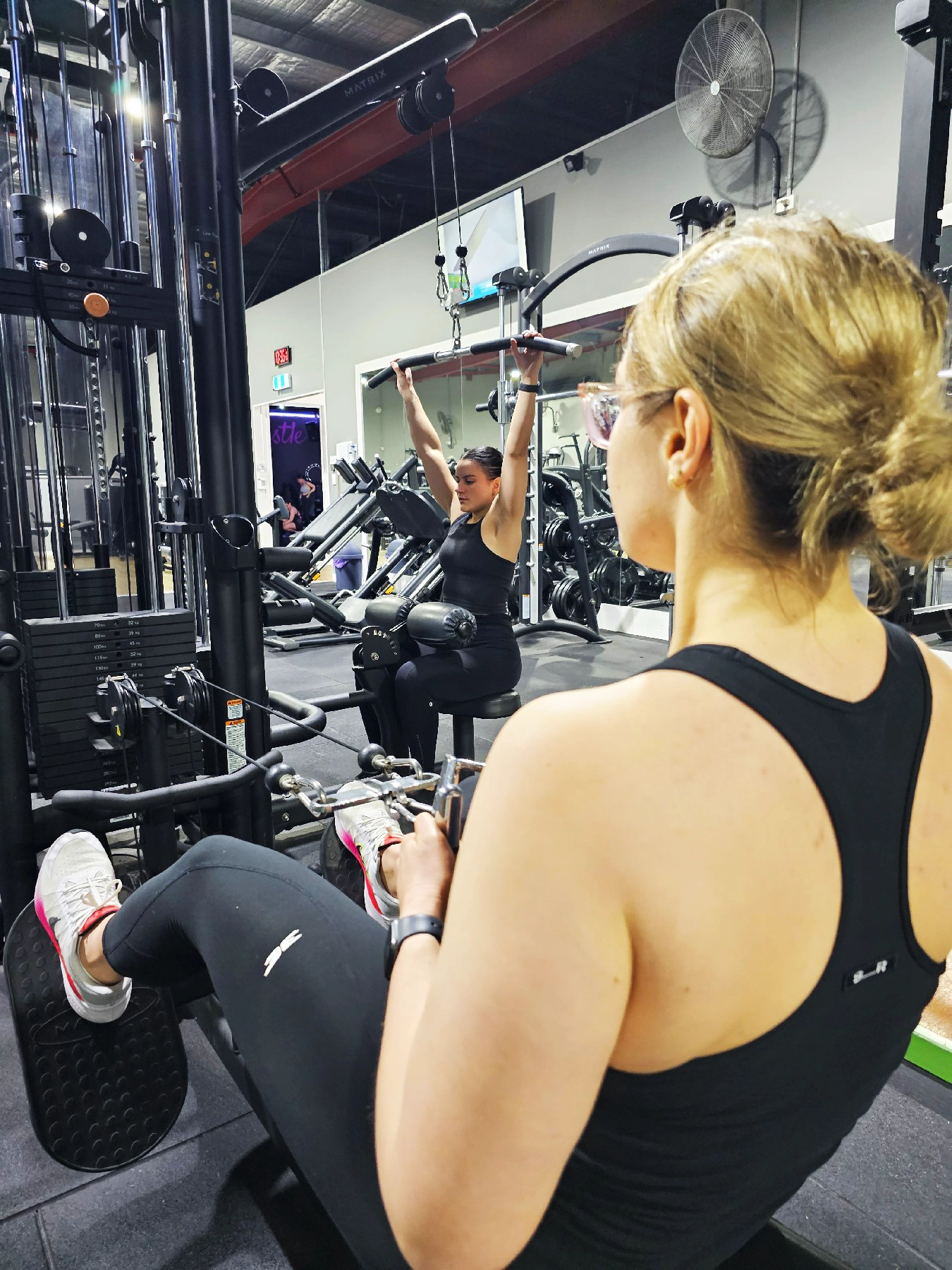women working out at the gym