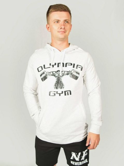 man in olympia gym jumper