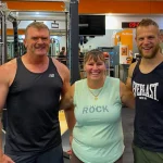 happy people at the gym